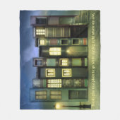 Gemütliches Blanket für Buchliebhaber Fleecedecke (Vorderseite)