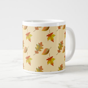Gemütliches Blätter aus Herbstapel Blätter aus Eic Jumbo-Tasse