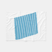 Gemütliches blau gestreiftes Wurfdeckenmuster Fleecedecke (Vorderseite (Horizontal))