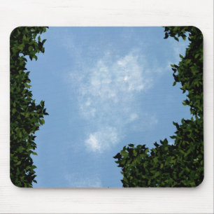 Gemütliches Blau Natur Mousepad