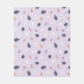 Gemütliches Blumenmuster Fleecedecke (Vorderseite)