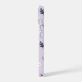 Gemütliches Blumenmuster iPhone 15 Hülle (Linke Seite)