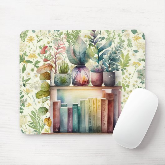 Gemütliches Buchästhetikum Mousepad (Mit Mouse)