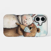 Gemütliches Bunny & Bären Ice Liebe Anime Handy Ca iPhone 16 Hülle (Rückseite (Horizontal))