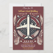 Gemütliches Cabin Beach Zielort 32. Geburtstag Einladung (Vorderseite)