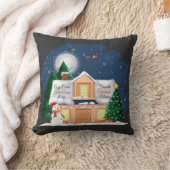 Gemütliches Cabin Hot Cocoa & Lieblingssendungen W Kissen (Decke)