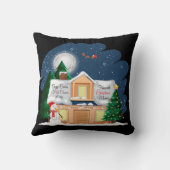 Gemütliches Cabin Hot Cocoa & Lieblingssendungen W Kissen (Rückseite)