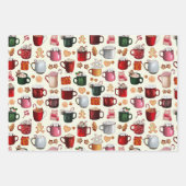 Gemütliches Cabin Hot Cocoa und Winter Leckereien Geschenkpapier Set (Vorderseite 2)