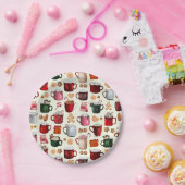 Gemütliches Cabin Hot Cocoa und Winter Leckereien Pappteller (Party)