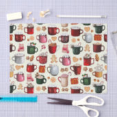 Gemütliches Cabin Hot Cocoa und Winter Leckereien Seidenpapier (Handwerk)