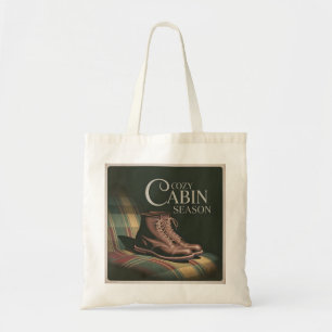 Gemütliches Cabin Saison Heritage Stift Karierter  Tragetasche