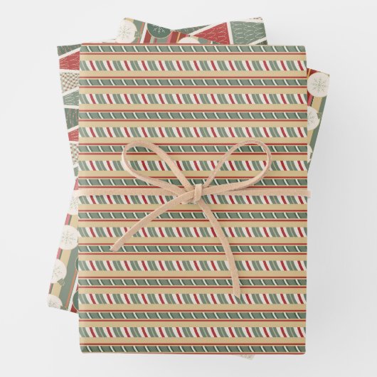 Gemütliches Cabin Weihnachten Set 2 Geschenkpapier Set (Beispiel)