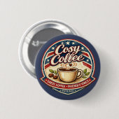 Gemütliches Café Button (Vorne & Hinten)
