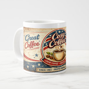 Gemütliches Café Jumbo-Tasse
