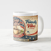 Gemütliches Café Jumbo-Tasse (Vorderseite Rechts)