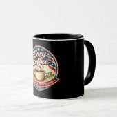 Gemütliches Café Tasse (VorderseiteRechts)