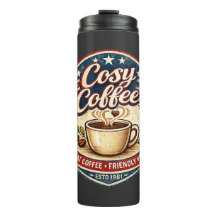Gemütliches Café Thermosbecher