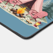 Gemütliches Camping Ästhetisches Glamping Zelt & C Schreibtischunterlage (Ecke)