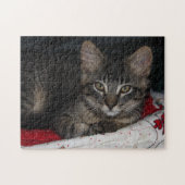 Gemütliches Cat Caspian Puzzle (Horizontal)