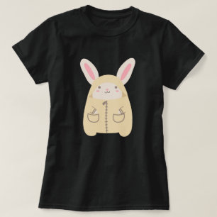 Gemütliches Chubby-Hase T-Shirt
