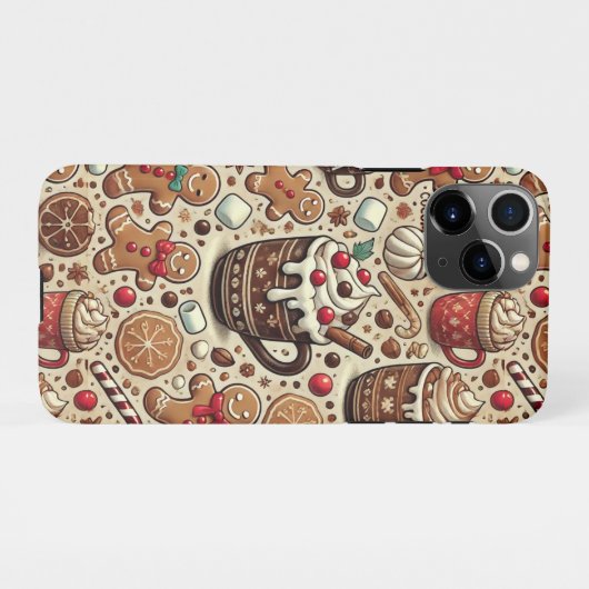 Gemütliches Cocoa iPhone Hülle (Rückseite (Horizontal))