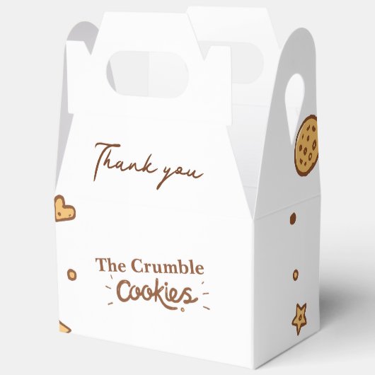 Gemütliches Cookie Freuden Gefälligkeitsboxen Geschenkschachtel (Offen)