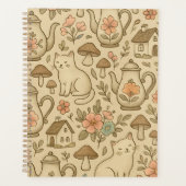 Gemütliches Cottage-Core-Muster Planer (Vorderseite)
