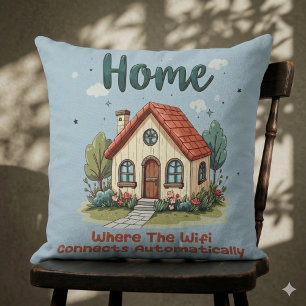Gemütliches Cottage Core Zuhause Whimsical House A Kissen