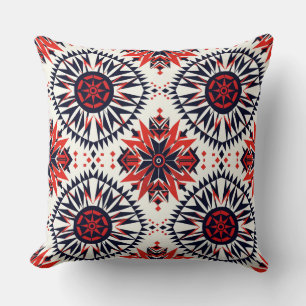 Gemütliches Cyan "Cosmic Interlock" Plush Sherpa B Kissen