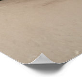 Gemütliches Dackel-Modeporträt Poster (Ecke)