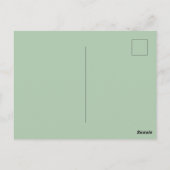 Gemütliches Dackel-Modeporträt Postkarte (Rückseite)