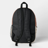 Gemütliches Dackel-Pullover-Muster Bedruckter Rucksack (Rückseite)