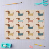 Gemütliches Dackelpullover-Muster Seidenpapier (Basteln)