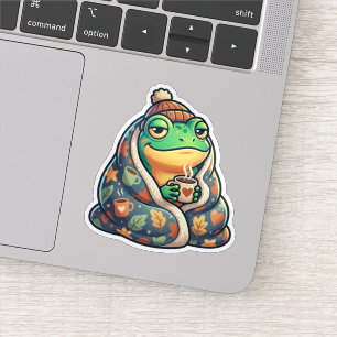 Gemütliches Decken-Frosch-Sticker Aufkleber