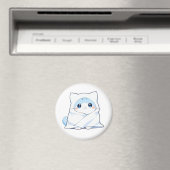 Gemütliches Decken-Kätzchen Kawaii Süßes Katzen-De Magnet (In Situ (Geschirrspüler))
