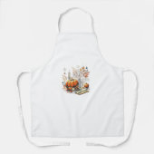 Gemütliches Dekor des Erntedanks zum Winterurlaub Schürze (Vorderseite)