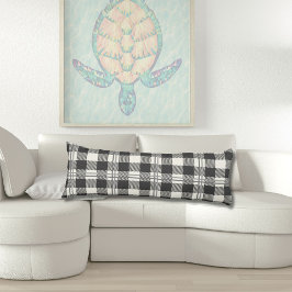 Gemütliches dunkles Grau von White Buffalo Kariert Seitenschläferkissen