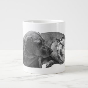 Gemütliches Duo, weich schattig Jumbo-Tasse