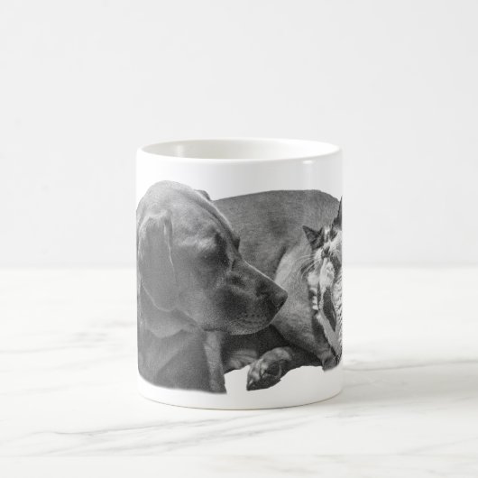 Gemütliches Duo, weich schattig Kaffeetasse (Mittel)