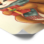 Gemütliches Eichhörnchen mit einem Geschenk – Whim Poster (Ecke)