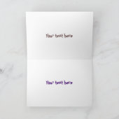 Gemütliches Elch-Cartoon-Illustration Karte (Innenseite)