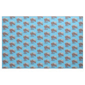 Gemütliches Elch-Cartoon-Illustration Stoff (Fat Quarter (45,7 x 55,9 cm))