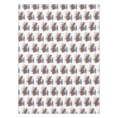 Gemütliches Elch-Cartoon-Illustration Tischdecke (Vorderseite)