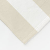 Gemütliches Elegance, cremig weiß gestreift Fleecedecke (Ecke)