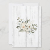 Gemütliches Erntedank Dinner Pumpkin Fall Blume Einladung (Rückseite)