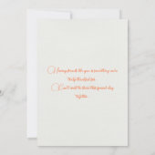 Gemütliches Erntemuster Herbst-Ansammlung Einladung (Rückseite)