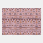 Gemütliches Fair Isle Weihnachts-Sweaters-Patterns Geschenkpapier Set (Vorderseite)