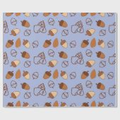 Gemütliches Fall Hazelnut Nahtloses Wrapping Papie Geschenkpapier (Flach)