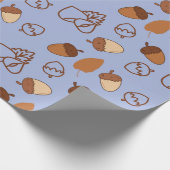 Gemütliches Fall Hazelnut Nahtloses Wrapping Papie Geschenkpapier (Ecke)