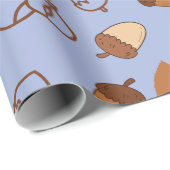 Gemütliches Fall Hazelnut Nahtloses Wrapping Papie Geschenkpapier (Rolleneckpunkt)